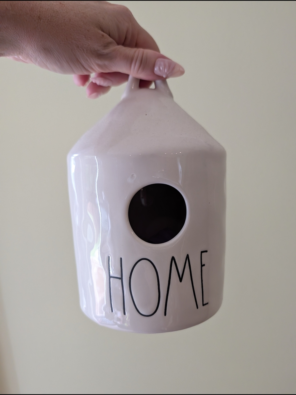 Rae Dunn Ceramic 'HOME' Hanging Birdhouse